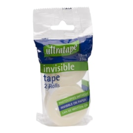 Ultratape Invisible Mending Tape 19mm x 33m 2pk Ultratape Invisible Mending Tape 19mm x 33m 2pk