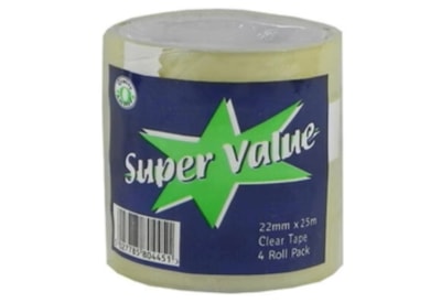 Ultratape Super Value Clear Tape 4 Roll Pack Ultratape Super Value Clear Tape 4 Roll Pack