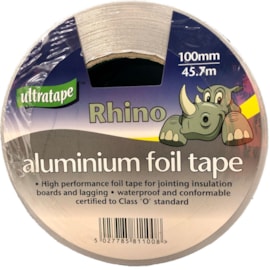 Ultratape Rhino Aluminium Tape 100mm x 45.7m Ultratape Rhino Aluminium Tape 100mm x 45.7m