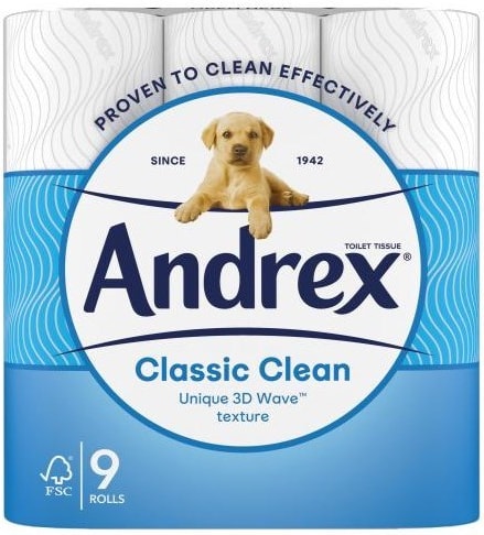 Andrex Classic Clean 9roll (10165)