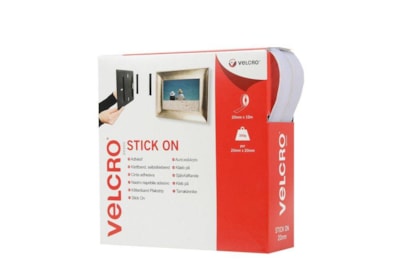 Velcro® Brand Velcro Hook & Loop Tape 20mm x 10m White (07178)
