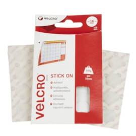 Velcro® Brand Velcro Hook & Loop Stick On Coins White Velcro® Brand Velcro Hook & Loop Stick On Coins White