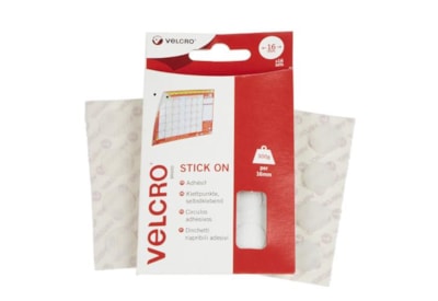 Velcro® Brand Velcro Hook & Loop Stick On Coins White (07118)
