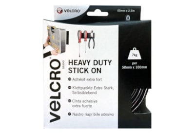 Velcro® Brand Velcro Heavy Duty Hook & Loop 50mmx2.5m Black (40160)
