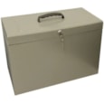 Cathedral Metal Home Filing Box With Foolscap - Silver (FPHOSL)