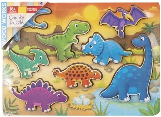 Wood Works Dino Chunky Puzzle (1374992.00)