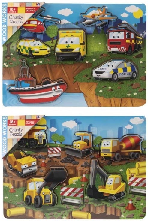Wood Works Vehicle Chunky Puzzle (1374994.00)