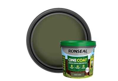 Ronseal One Coat Fence Life Forest Green 5lt Ronseal One Coat Fence Life Forest Green 5lt
