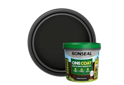 Ronseal One Coat Fence Life Tudor Black Oak 5lt Ronseal One Coat Fence Life Tudor Black Oak 5lt