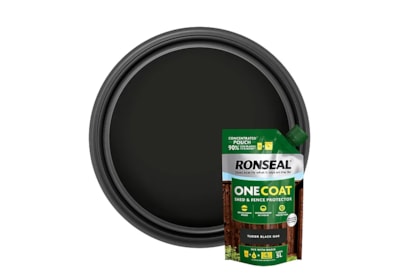 Ronseal One Coat Shed & Fence Refill Tudor Black 950ml Ronseal One Coat Shed & Fence Refill Tudor Black 950ml