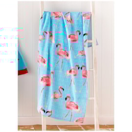 Catherine Lansfield Flamingo Beach Towel Multi Catherine Lansfield Flamingo Beach Towel Multi