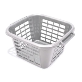 Addis Square Laundry Basket Grey 24l Addis Square Laundry Basket Grey 24l