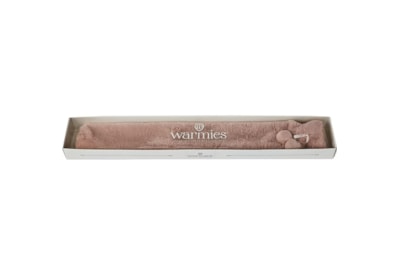 Warmies Long Hot Water Bottle Blush Pink Fur