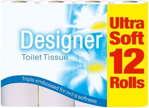 Designer Toilet Roll White 12s (6500)
