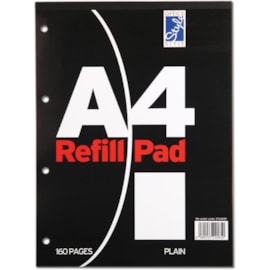Style Refill Pad Black Plain 80sht A4 Style Refill Pad Black Plain 80sht A4