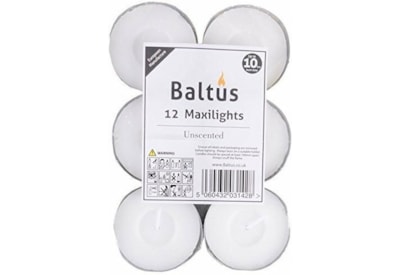 Baltus 10hr Burn Maxi Light White 12s (PEV038-12)