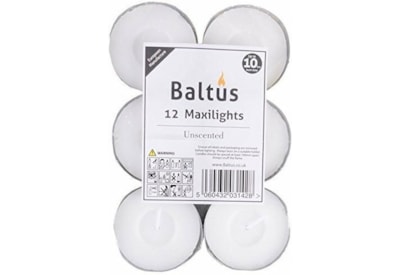 Baltus 10hr Burn Maxi Light White 12s Baltus 10hr Burn Maxi Light White 12s
