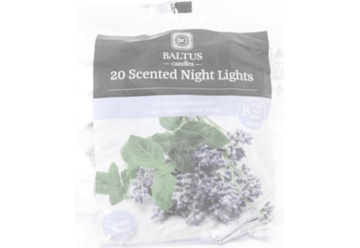 Baltus 8hr Burn Night Light Lavender & Fresh Mint 20s Baltus 8hr Burn Night Light Lavender & Fresh Mint 20s
