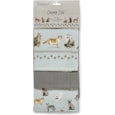 Cooksmart Curious Cats Tea Towels 3pack (TT1733)