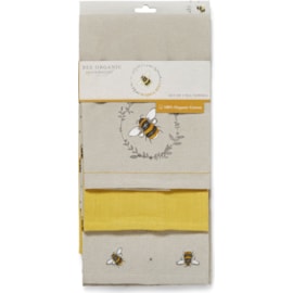 Cooksmart Bumble Bees Tea Towels 3pack Cooksmart Bumble Bees Tea Towels 3pack