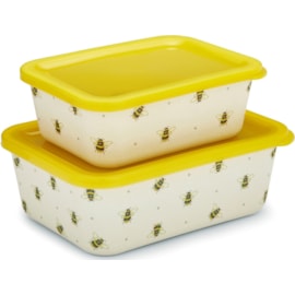 Cooksmart Bumble Bees Bamboo Mix  Storage Boxes 2s (AC1838)