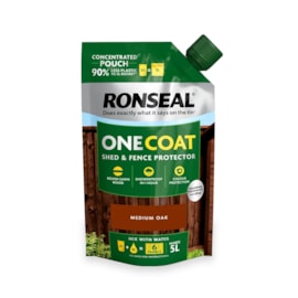 Ronseal One Coat Shed & Fence Refill Med Oak 950ml Ronseal One Coat Shed & Fence Refill Med Oak 950ml