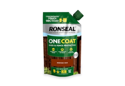 Ronseal One Coat Shed & Fence Refill Med Oak 950ml Ronseal One Coat Shed & Fence Refill Med Oak 950ml