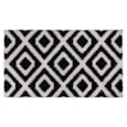 Jvl Latex Coir Mat Monochrome Diamond 40x70 Jvl Latex Coir Mat Monochrome Diamond 40x70