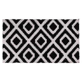 Jvl Latex Coir Mat Monochrome Diamond 40x70 Jvl Latex Coir Mat Monochrome Diamond 40x70