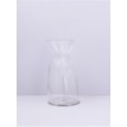 Gisela Graham Clear Glass Scrunch Vase Small Gisela Graham Clear Glass Scrunch Vase Small