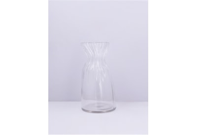 Gisela Graham Clear Glass Scrunch Vase Small Gisela Graham Clear Glass Scrunch Vase Small