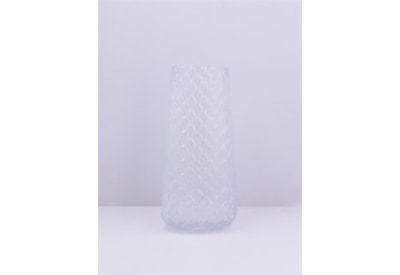 Gisela Graham Clear Glass Scale Vase Large Gisela Graham Clear Glass Scale Vase Large