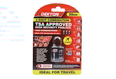 Dekton Tsa Approved Luggage Lock Dekton Tsa Approved Luggage Lock
