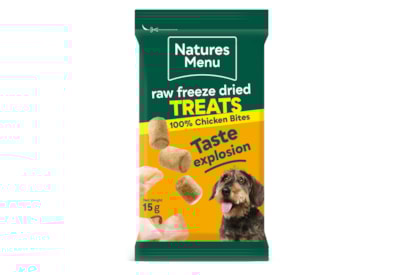 Natures Menu Raw Freeze Dried Treats Chicken Bites 15g Natures Menu Raw Freeze Dried Treats Chicken Bites 15g