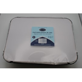 Foil Square Dishes With Lids 24cm x 24cm 2s Foil Square Dishes With Lids 24cm x 24cm 2s