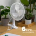 Status 6" White Clip On Fan 6" Status 6" White Clip On Fan 6"