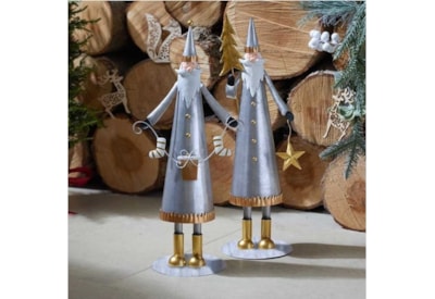 Three Kings Silver-gilt Santas 40cm (2530106)
