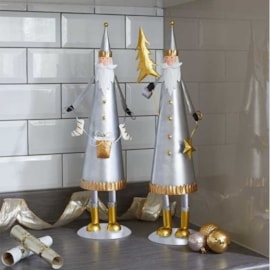Three Kings Silver-gilt Santas 58cm (2530107)