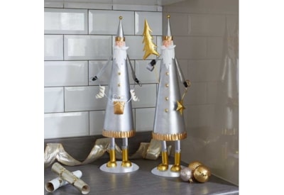 Three Kings Silver-gilt Santas 58cm (2530107)