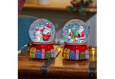Three Kings Musical Santa Gifts Snow Sphere 10cm