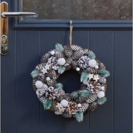 Three Kings Frostpine Wreath 36cm Three Kings Frostpine Wreath 36cm