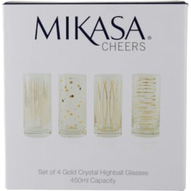 Mksa Cheers Met Gold Hiballs 16oz Mksa Cheers Met Gold Hiballs 16oz