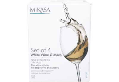 Mikasa Julie White Wine 4 Set 16.5oz (5191915)