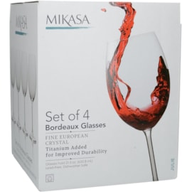 Mikasa Bordeaux Glasses 4 Set 21.5oz Mikasa Bordeaux Glasses 4 Set 21.5oz
