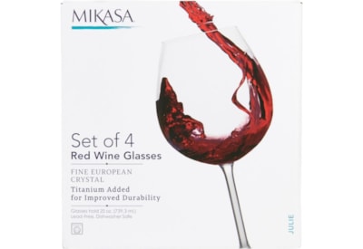 Mikasa Julie Red Wine 4 Set 25oz Mikasa Julie Red Wine 4 Set 25oz