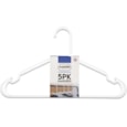 Addis White Plastic Hangers 5pk Addis White Plastic Hangers 5pk