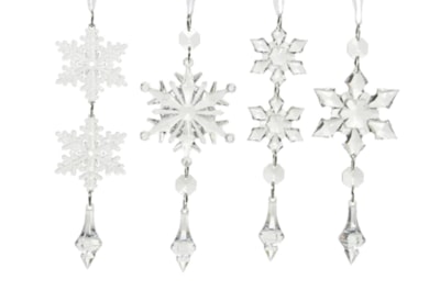 Snowflake Drops & Beads Assorted 16cm Snowflake Drops & Beads Assorted 16cm
