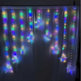 Curtain String Lights Star Multi Coloured (2514003)