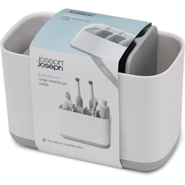 Joseph Joseph Easy Store Toothbrush Caddy Large Grey/white Joseph Joseph Easy Store Toothbrush Caddy Large Grey/white