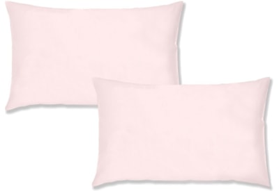 Bianca 200tc Cotton Percale Std Pillowcase Pair Blush Bianca 200tc Cotton Percale Std Pillowcase Pair Blush